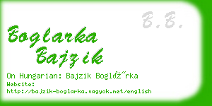 boglarka bajzik business card